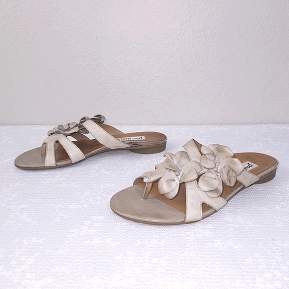 Paul Green Sandals US 7 Floral Flats - Picture 1 of 8